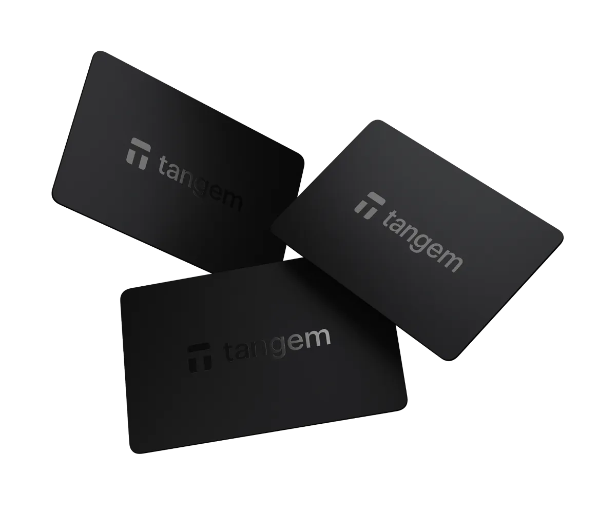 Tangem Wallet 3-Card Set – Black